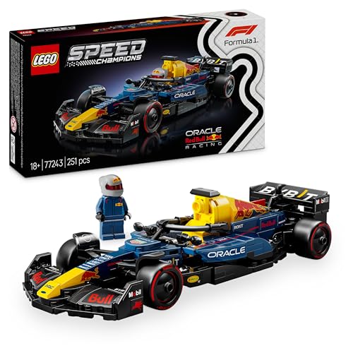 LEGO Speed Champions Oracle Red Bull Racing RB20 F1 Rennauto - Modell für Erwachsene mit Formel 1 Minifigur zum Sammeln - Ausstellungsstück und Geschenk für Fans von Motorsport & Rennwagen 77243 - 1