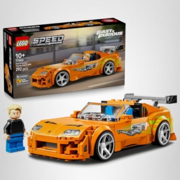LEGO Speed Champions The Fast and The Furious Toyota Supra MK4 - Auto Spielzeug - Modellbau mit Bryan O'Conner Minifigur - Mint Geschenk für Jungen ab 10 Jahren und Jugendliche Filmfans - 77260 - 11