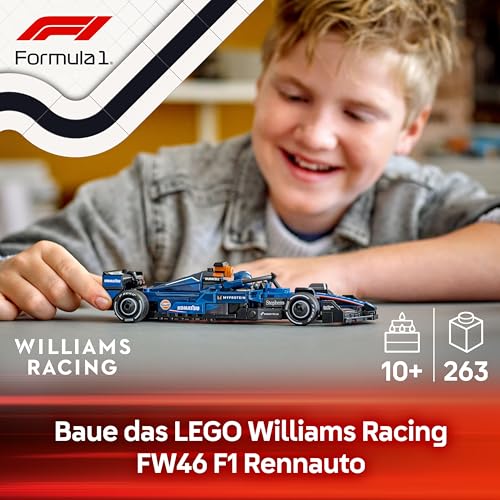 LEGO Speed Champions Williams Racing FW46 F1 Rennauto - Spielzeug mit Formel 1 Minifigur zum Sammeln - Geschenk für Jungen & Mädchen ab 10 Jahren und Erwachsene Motorsport Fans 77249 - 2