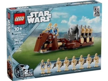 Lego Star Wars 25th Anniversary GWP 40686: Truppenträger der Handelsföderation, baubares Modell – Feiern Sie die Phantom-Bedrohung mit 8 Figuren und ikonischer Rack-Funktion! - 3