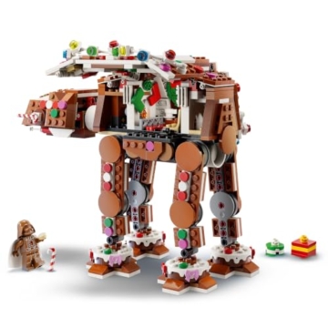 LEGO Star Wars 40806 Lebkuchen AT-AT - Weihnachtlicher Bausatz für Kinder inkl. Darth Vader Minifigur & Lichtschwert - Deko für die Weihnachtszeit - Geschenk für Jungen und Mädchen ab 10 Jahren & Fans - 3