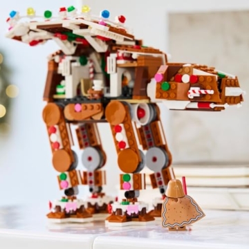 LEGO Star Wars 40806 Lebkuchen AT-AT - Weihnachtlicher Bausatz für Kinder inkl. Darth Vader Minifigur & Lichtschwert - Deko für die Weihnachtszeit - Geschenk für Jungen und Mädchen ab 10 Jahren & Fans - 6