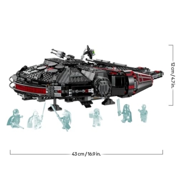 LEGO Star Wars 75389 Der Dunkle Falke – Spielzeug zum Ausstellen mit federbetriebenen Shootern, Kanonen und 6 Minifiguren, darunter C-3PO – Geschenk für Jungen ab 10 Jahren und Erwachsene - 7