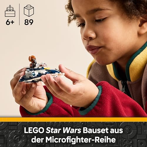 LEGO Star Wars 75400 Plo Koons Jedi Starfighter Microfighter Bauspielzeug mit 2 Shootern - inklusive Mini-Figur mit Lichtschwert - Geschenk für Jungen ab 6 Jahren und Fans von The Clone Wars - 2