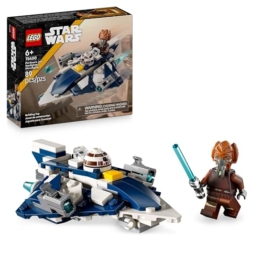 LEGO Star Wars 75400 Plo Koons Jedi Starfighter Microfighter Bauspielzeug mit 2 Shootern - inklusive Mini-Figur mit Lichtschwert - Geschenk für Jungen ab 6 Jahren und Fans von The Clone Wars - 1