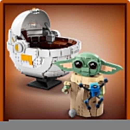 LEGO Star Wars 75403 Grogu in Seiner Repulsorwiege aus The Mandalorian - Minifigur zum Sammeln - Modell zum Bauen, Spielen und Ausstellen - Wohn-Deko - Geschenk für Jungen und Mädchen ab 10 Jahren - 2