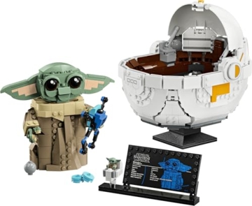 LEGO Star Wars 75403 Grogu in Seiner Repulsorwiege aus The Mandalorian - Minifigur zum Sammeln - Modell zum Bauen, Spielen und Ausstellen - Wohn-Deko - Geschenk für Jungen und Mädchen ab 10 Jahren - 12