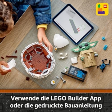 LEGO Star Wars 75403 Grogu in Seiner Repulsorwiege aus The Mandalorian - Minifigur zum Sammeln - Modell zum Bauen, Spielen und Ausstellen - Wohn-Deko - Geschenk für Jungen und Mädchen ab 10 Jahren - 7