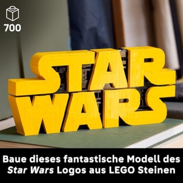 LEGO Star Wars 75407 Star Wars Logo Steinen - Bauset für Erwachsene zum Sammeln - Popkultur-Modell - Ausstellungsstück für das Büro - Geschenkidee für Erwachsene und Jugendliche Fans - 2