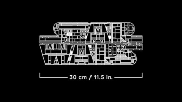 LEGO Star Wars 75407 Star Wars Logo Steinen - Bauset für Erwachsene zum Sammeln - Popkultur-Modell - Ausstellungsstück für das Büro - Geschenkidee für Erwachsene und Jugendliche Fans - 8