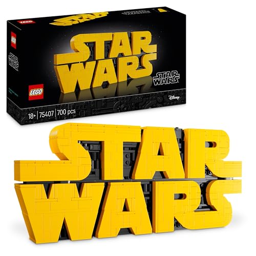 LEGO Star Wars 75407 Star Wars Logo Steinen - Bauset für Erwachsene zum Sammeln - Popkultur-Modell - Ausstellungsstück für das Büro - Geschenkidee für Erwachsene und Jugendliche Fans - 1