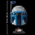 LEGO Star Wars 75408 Jango Fett Helm - Mandalorian Bauset für Erwachsene - Modell mit Ständer, Namensschild und Verstellbarer Antenne - Geschenk für Fans von Angriff der Klonkrieger - 8