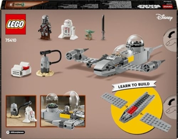 LEGO Star Wars 75410 Mandos und Grogus N-1 Starfighter Spielzeug mit The Mandalorian, Grogu & R5-D4 Minifiguren, inkl. baubare Zapfsäule, Sternenschiff Starterset für Jungen und Mädchen ab 4 Jahren - 12