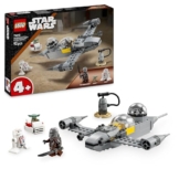 LEGO Star Wars 75410 Mandos und Grogus N-1 Starfighter Spielzeug mit The Mandalorian, Grogu & R5-D4 Minifiguren, inkl. baubare Zapfsäule, Sternenschiff Starterset für Jungen und Mädchen ab 4 Jahren - 1