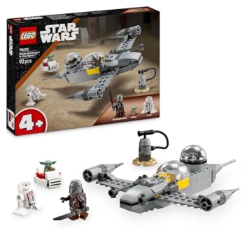 LEGO Star Wars 75410 Mandos und Grogus N-1 Starfighter Spielzeug mit The Mandalorian, Grogu & R5-D4 Minifiguren, inkl. baubare Zapfsäule, Sternenschiff Starterset für Jungen und Mädchen ab 4 Jahren - 1