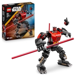 LEGO Star Wars 75411 Darth Maul Mech Bauspielzeug - Spiel- und Ausstellungsfigur mit doppelklingigem roten Lichtschwert und Mini-Figur - Geschenk für Jungen ab 6 Jahren und Fans von The Clone Wars - 1