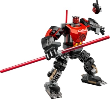 LEGO Star Wars 75411 Darth Maul Mech Bauspielzeug - Spiel- und Ausstellungsfigur mit doppelklingigem roten Lichtschwert und Mini-Figur - Geschenk für Jungen ab 6 Jahren und Fans von The Clone Wars - 9