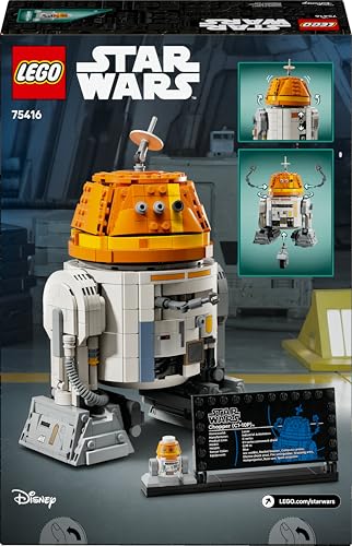 LEGO Star Wars 75416 Ahsoka Astromech-Droide Chopper (C1-10P) Figur - Spielzeug mit beweglichem Kopf, abnehmbaren Armen und Mittelrad - Geschenk für Ahsoka-Fans, Jungen und Mädchen ab 10 Jahren - 12