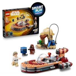 LEGO Star Wars 75420 SMART Play: Lukes Landspeeder - Kompatibles Interaktives Spielzeug inkl. SMART Tag und Luke Skywalker Minifigur - Geschenkidee für Jungen, Mädchen & Erwachsene Fans ab 6 Jahren - 1