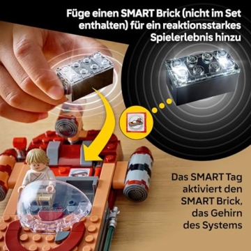 LEGO Star Wars 75420 SMART Play: Lukes Landspeeder - Kompatibles Interaktives Spielzeug inkl. SMART Tag und Luke Skywalker Minifigur - Geschenkidee für Jungen, Mädchen & Erwachsene Fans ab 6 Jahren - 5