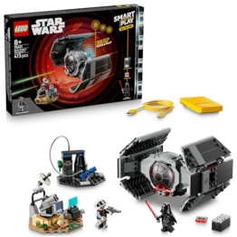LEGO Star Wars 75421 SMART Play: Darth Vaders TIE Fighter - Interaktives All-in-1 Spielset mit SMART Brick, Tag, Minifigur & Ladegerät - Geschenk für Jungen, Mädchen ab 8 Jahren und Erwachsene Fans - 1