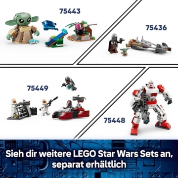 LEGO Star Wars 75437 Cobb Vanths Speeder - inkl. Cobb Vanth & Cad Bane Minifiguren sowie Blaster & Jetpack - Geschenk für Jungen ab 7 Jahren und Fans von The Mandalorian - 7