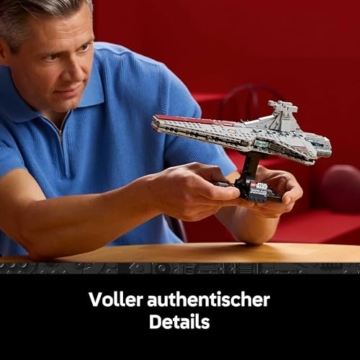 LEGO Star Wars 75441 Angriffskreuzer der Venator-Klasse - Modellbau-Set des republikanischen Kriegsschiffs für Erwachsene - Deko für Wohnzimmer & Regal - Geschenk für Fans von Die Rache der Sith - 3