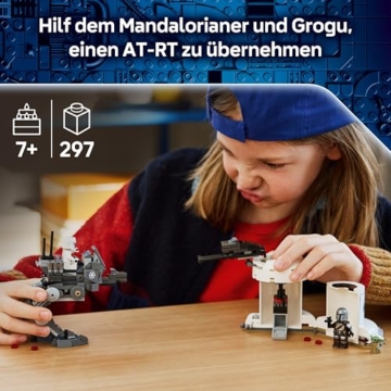 LEGO Star Wars 75444 Angriff des AT-RT - Modellbau mit imperialem Walker, Turm, Mandalorianer Minifigur & Grogu Figur - Geburtstagsgeschenk für Jungen ab 7 Jahren & Fans - 2