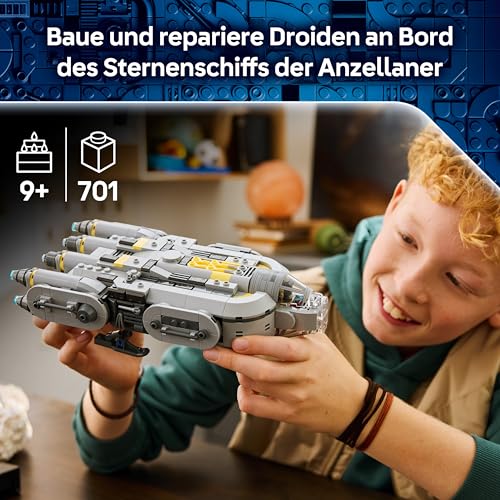 LEGO Star Wars 75445 Sternenschiff der Anzellaner - Spielet mit 3 Figuren & Einer Droiden Werkstatt - Geschenk für Jungen, Mädchen & Fans ab 9 Jahren - 2