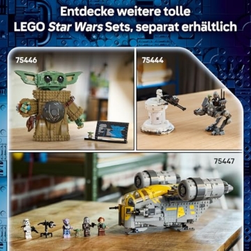 LEGO Star Wars 75445 Sternenschiff der Anzellaner - Spielet mit 3 Figuren & Einer Droiden Werkstatt - Geschenk für Jungen, Mädchen & Fans ab 9 Jahren - 7