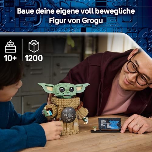 LEGO Star Wars 75446 Grogu (Lehrling des Mandalorianers) - Spielfigur Modellbau mit Beskar-Rüstung als DIY Deko - Geschenk für Jungen und Mädchen ab 10 Jahren sowie Filmfans - 3