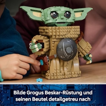 LEGO Star Wars 75446 Grogu (Lehrling des Mandalorianers) - Spielfigur Modellbau mit Beskar-Rüstung als DIY Deko - Geschenk für Jungen und Mädchen ab 10 Jahren sowie Filmfans - 4