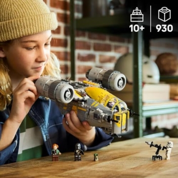 LEGO Star Wars 75447 Razor Crest - The Mandalorian und Grogu Set mit 4 Minifiguren & Grogu Figur - Geburtstagsgeschenk für Jungen, Mädchen & Filmfans ab 10 Jahren - 3