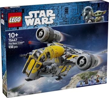 LEGO Star Wars 75447 Razor Crest - The Mandalorian und Grogu Set mit 4 Minifiguren & Grogu Figur - Geburtstagsgeschenk für Jungen, Mädchen & Filmfans ab 10 Jahren - 10