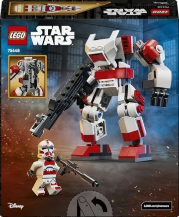LEGO Star Wars 75448 Klon-Schocktruppen Mech - Bewege­liche Actionfigur mit Blastergewehr & Minifigur - Modellbau für Kinder - Geschenk für Jungen ab 6 Jahren & Star-Wars-Fans - 11