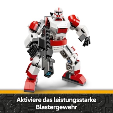 LEGO Star Wars 75448 Klon-Schocktruppen Mech - Bewege­liche Actionfigur mit Blastergewehr & Minifigur - Modellbau für Kinder - Geschenk für Jungen ab 6 Jahren & Star-Wars-Fans - 3