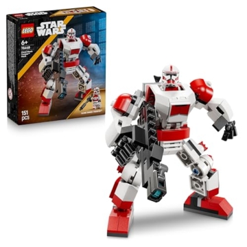 LEGO Star Wars 75448 Klon-Schocktruppen Mech - Bewege­liche Actionfigur mit Blastergewehr & Minifigur - Modellbau für Kinder - Geschenk für Jungen ab 6 Jahren & Star-Wars-Fans - 1