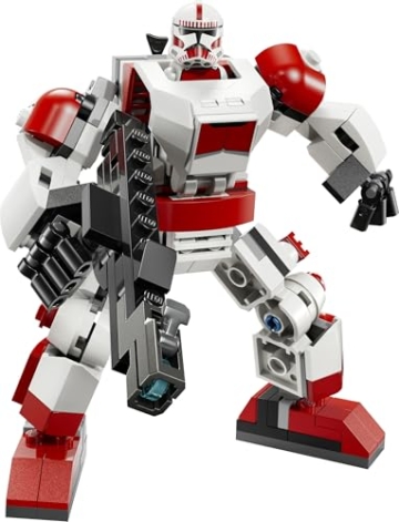 LEGO Star Wars 75448 Klon-Schocktruppen Mech - Bewege­liche Actionfigur mit Blastergewehr & Minifigur - Modellbau für Kinder - Geschenk für Jungen ab 6 Jahren & Star-Wars-Fans - 9