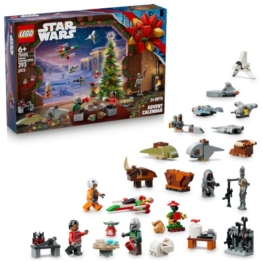 LEGO Star Wars 75456 Adventskalender 2026 - Vorweihnachtsgeschenk Spielzeug für Jungen ab 6 Jahren - 24 Überraschungen mit 4 Minifiguren, IG-11 Droid & Grogu Figur - Geschenk für The Mandalorian Fans - 1