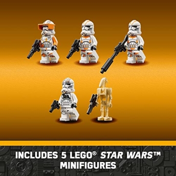 LEGO Star Wars at-TE Walker 75337 Spielzeugbau-Set; lustiges Geschenk für Kinder ab 9 Jahren; mit Commander Cody, einem 212. Klongewehr, 3 212. Klontruppen und 3 Kampfdroiden (1.082 Teile) ) - 6