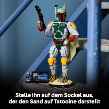 LEGO Star Wars: Die Rückkehr der Jedi-Ritter Boba Fett Figur - mit Helm, Blaster & Kopfgeldjäger Minifigur - Regal oder Schreibtisch Deko - Geschenkidee für die Rückkehr der Jedi Fans - 75455 - 6
