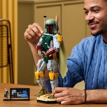 LEGO Star Wars: Die Rückkehr der Jedi-Ritter Boba Fett Figur - mit Helm, Blaster & Kopfgeldjäger Minifigur - Regal oder Schreibtisch Deko - Geschenkidee für die Rückkehr der Jedi Fans - 75455 - 8