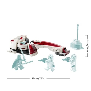 LEGO Star Wars Flucht mit dem BARC Speeder, The Mandalorian Set, Spielzeug-Bike mit Seitenwagen, enthält die Figuren Kelleran Beq und Grogu, Geschenk für Jungen und Mädchen ab 8 Jahren 75378 - 8