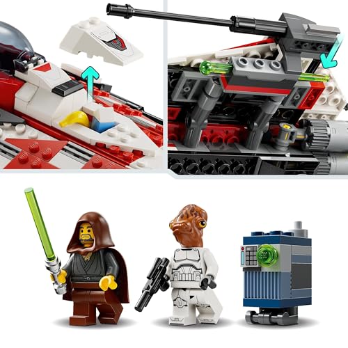LEGO Star Wars 75388 – Jedi Bobs Sternjäger: Der Kultpilot ist zurück in der Galaxis aus LEGO-Steinen Minifiguren
