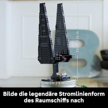 LEGO Star Wars Kylo Ren Kommandoshuttle – Kylo Ren LEGO Shuttle mit bedruckter Fliese, LEGO 75406 - 6