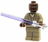 LEGO Star Wars: Mace Windu Minifigur mit lila Lichtschwert - 1