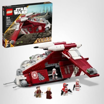Lego Star Wars - The Clone Wars Coruscant Guard Gunship 75354 - Star Wars Spielzeug zum Zusammenbauen für 9 Jährige, Geschenkidee für Fans inklusive Kanzler Palpatine, Padme und 3 Clone Trooper - 7