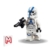 LEGO Star Wars The Clone Wars Minifigur – 501. Legion Clone Trooper mit Blaster und Minifigureland-Fliese (75280) 4er-Pack - 2