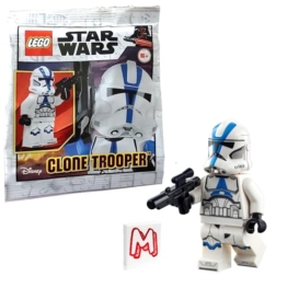 LEGO Star Wars The Clone Wars Minifigure - 501st Legion Clone Trooper with Blaster (75280) - 1