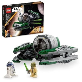 LEGO Star Wars The Clone Wars Yoda's Jedi Starfighter 75360 Star Wars Sammlerstück für Kinder mit Master Yoda Figur mit Lichtschwert Spielzeug, Geburtstagsgeschenk für 8-Jährige oder jeden Fan von The - 1